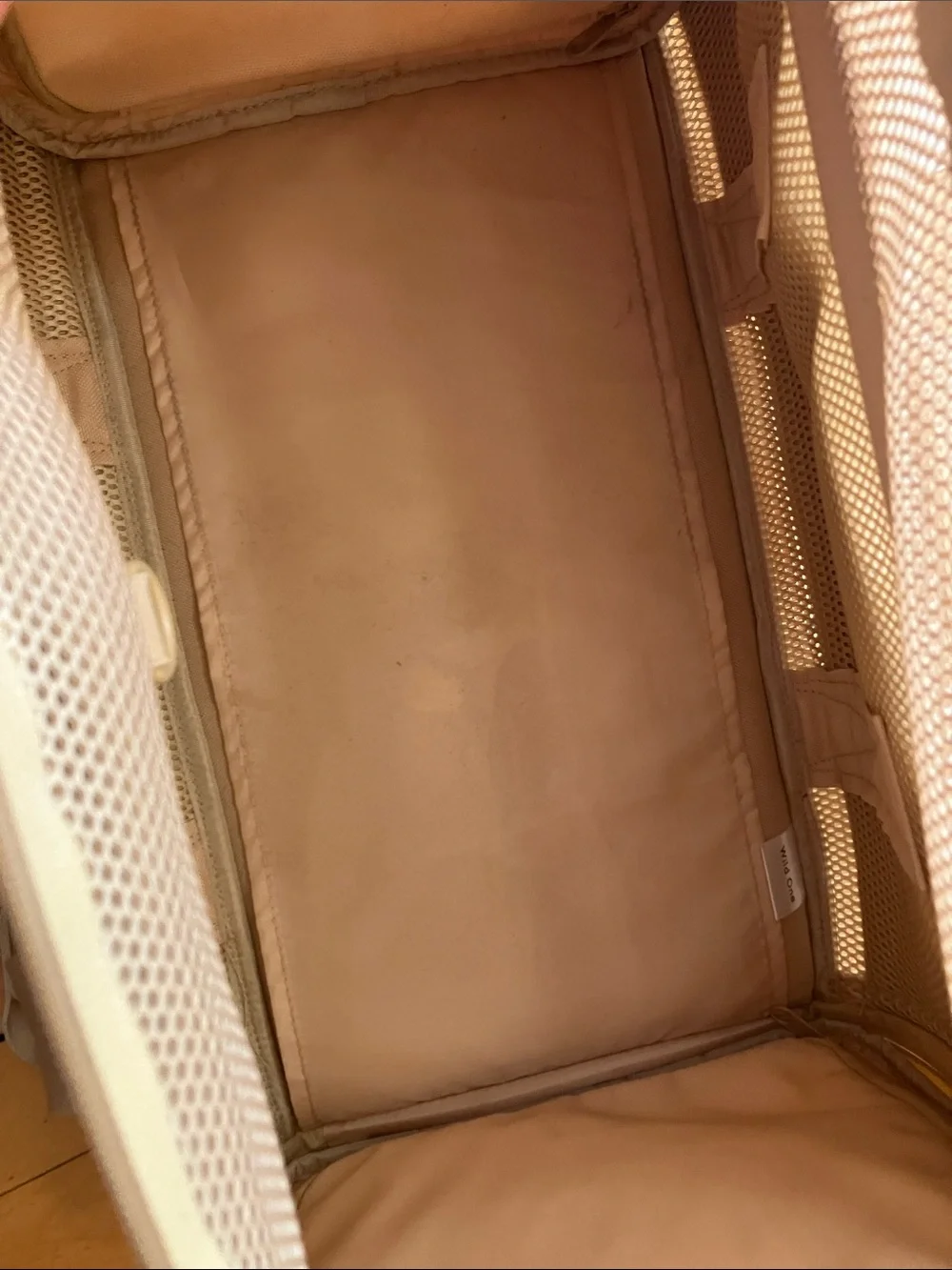 Wild One Airline Soft Mesh Beige Tan Small Pet Carrier 18 Inches